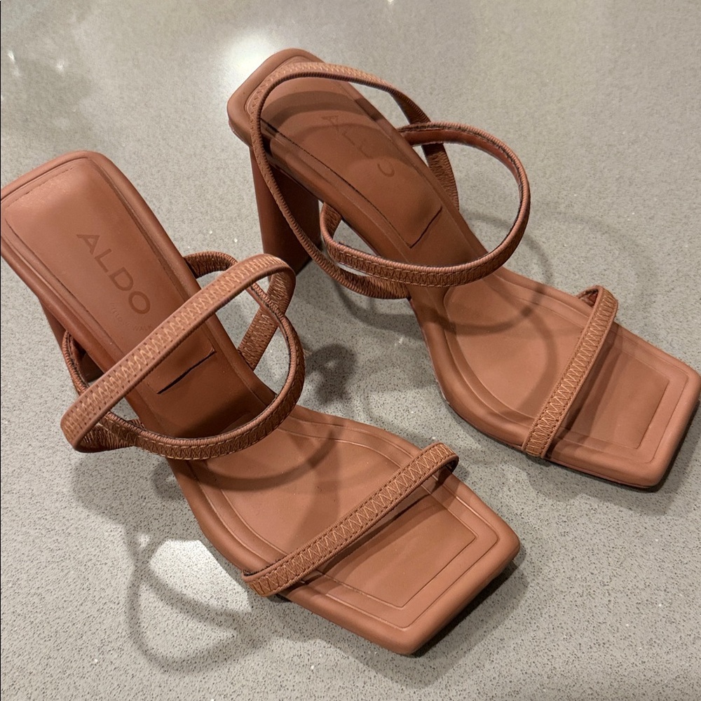 ALDO Women's Brown Strappy Heels